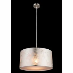 Lampe Turque-Luminaires Globo Lighting Suspension Globo Nickel mat, 1 lumière