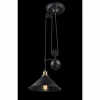 Lampes Industrielles-Luminaires Globo Lighting Suspension Globo Noir, 1 lumière