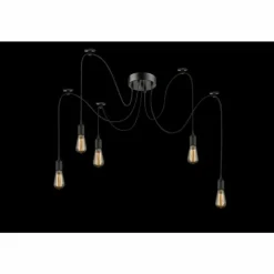 Luminaires Globo Lighting Suspension Globo Noir, 5 lumières* Suspensions