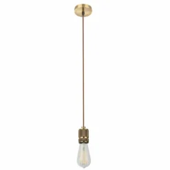 Lampes Vintages & Rétros-Luminaires Globo Lighting Suspension Globo OLIVER Cuivre, 1 lumière