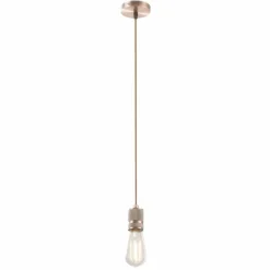 Lampes Vintages & Rétros-Luminaires Globo Lighting Suspension Globo OLIVER Cuivre, 1 lumière