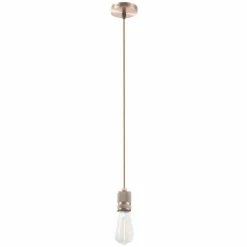 Lampes Vintages & Rétros-Luminaires Globo Lighting Suspension Globo OLIVER Cuivre, 1 lumière