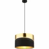 Lampes En Tissu-Luminaires Globo Lighting Suspension Globo OR Noir, 1 lumière