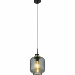 Suspension Verre Fumé-Luminaires Globo Lighting Suspension Globo OTHMAR Bronze, Noir, 1 lumière