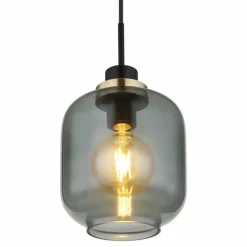 Suspension Verre Fumé-Luminaires Globo Lighting Suspension Globo OTHMAR Bronze, Noir, 1 lumière