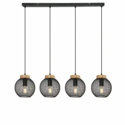 Luminaires Globo Lighting Suspension Globo PABLO Noir, 4 lumières* Suspensions