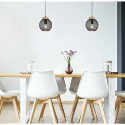 Luminaires Globo Lighting Suspension Globo PABLO Noir, 1 lumière* Suspensions