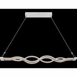 Luminaires Globo Lighting Suspension Globo PILLA LED Chrome, 1 lumière, Télécommandes