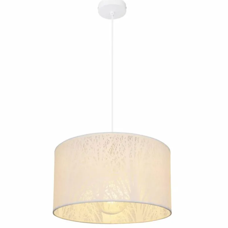 Lampes Vintages & Rétros-Luminaires Globo Lighting Suspension Globo PINNI Blanc, 1 lumière