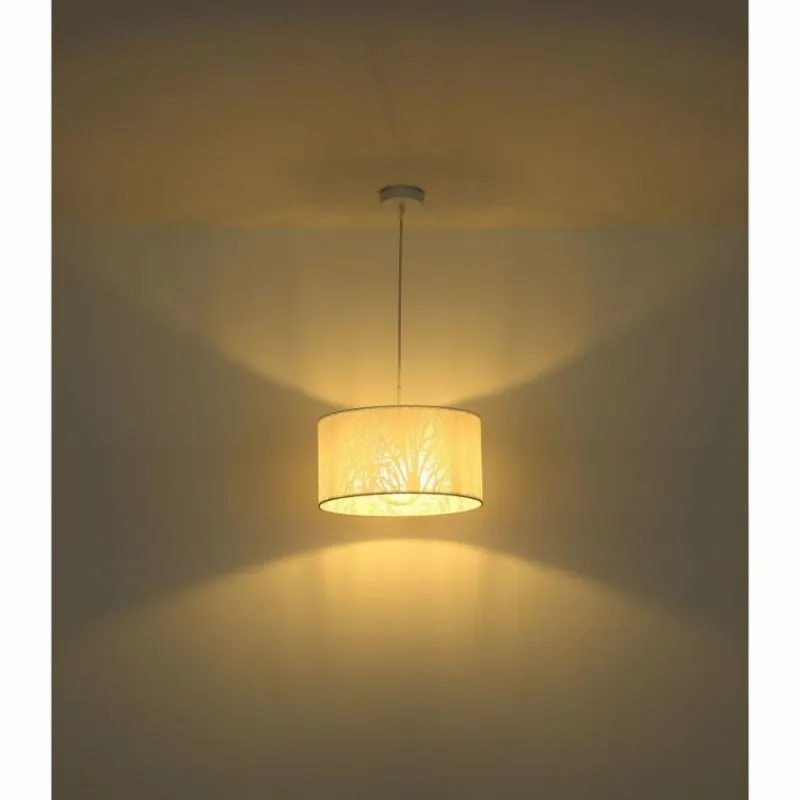 Lampes Vintages & Rétros-Luminaires Globo Lighting Suspension Globo PINNI Blanc, 1 lumière