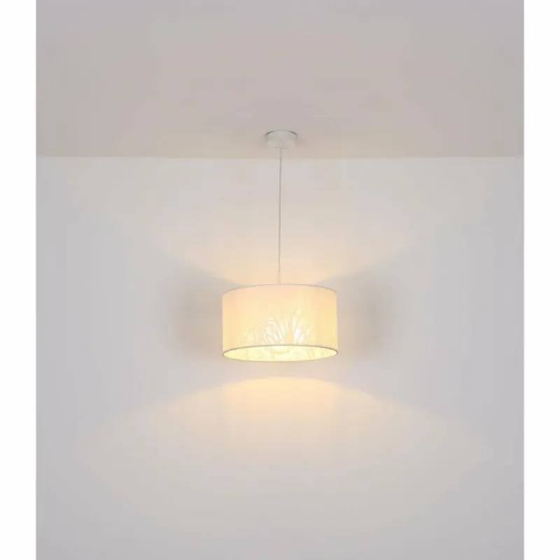 Lampes Vintages & Rétros-Luminaires Globo Lighting Suspension Globo PINNI Blanc, 1 lumière