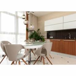 Suspension Verre Fumé-Luminaires Globo Lighting Suspension Globo POTTER Laiton, Noir, 5 lumières