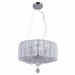 Luminaires Globo Lighting Suspension Globo RADAR Chrome, 4 lumières* Suspensions