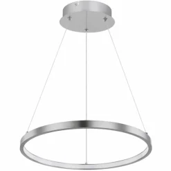 Luminaires Globo Lighting Suspension Globo RALPH LED Nickel mat, 1 lumière* Éclairage Led