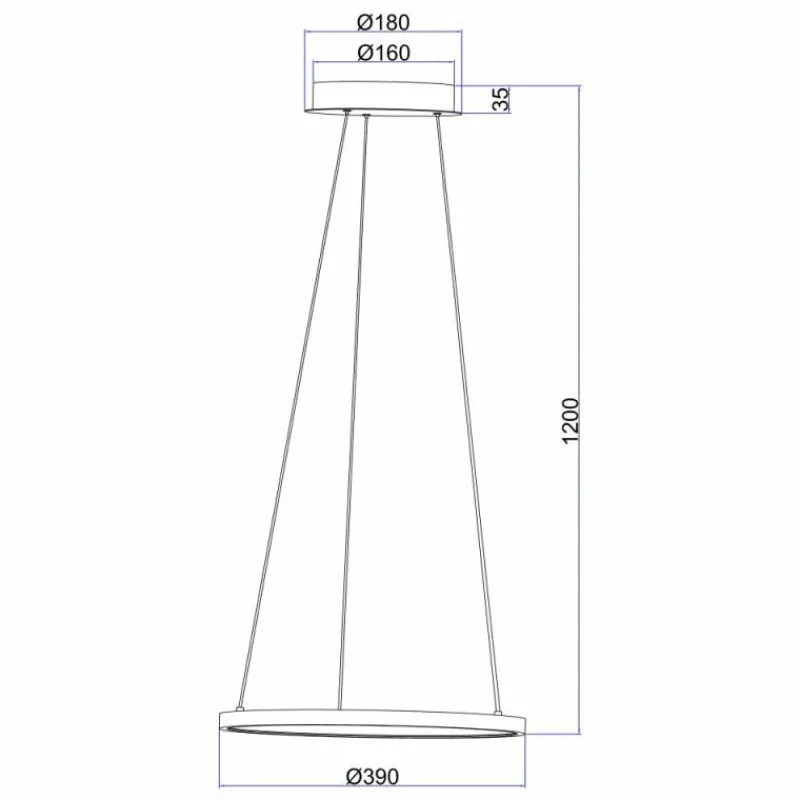 Luminaires Globo Lighting Suspension Globo RALPH LED Nickel mat, 1 lumière* Éclairage Led