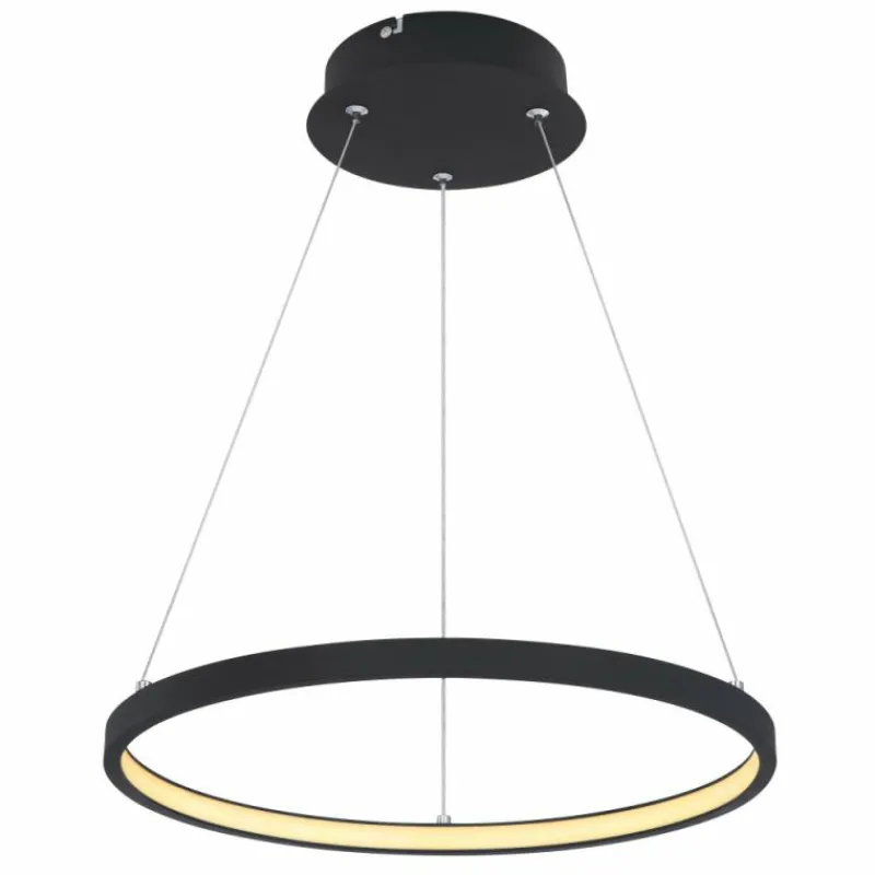 Luminaires Globo Lighting Suspension Globo RALPH LED Noir, 1 lumière* Éclairage Led