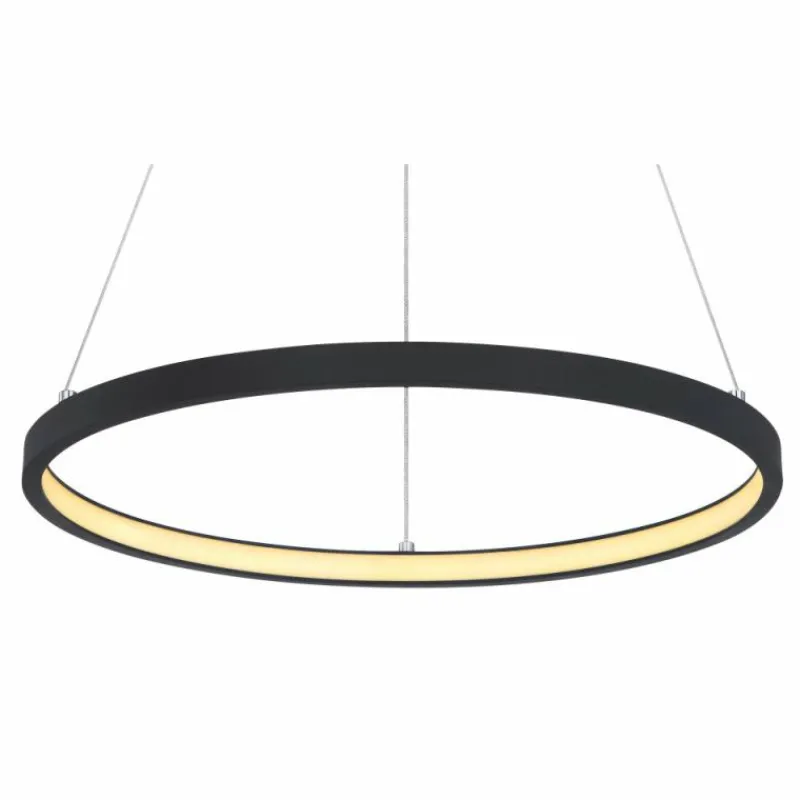 Luminaires Globo Lighting Suspension Globo RALPH LED Noir, 1 lumière* Éclairage Led