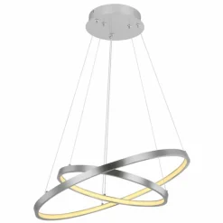 Luminaires Globo Lighting Suspension Globo RALPH LED Nickel mat, 1 lumière* Éclairage Led