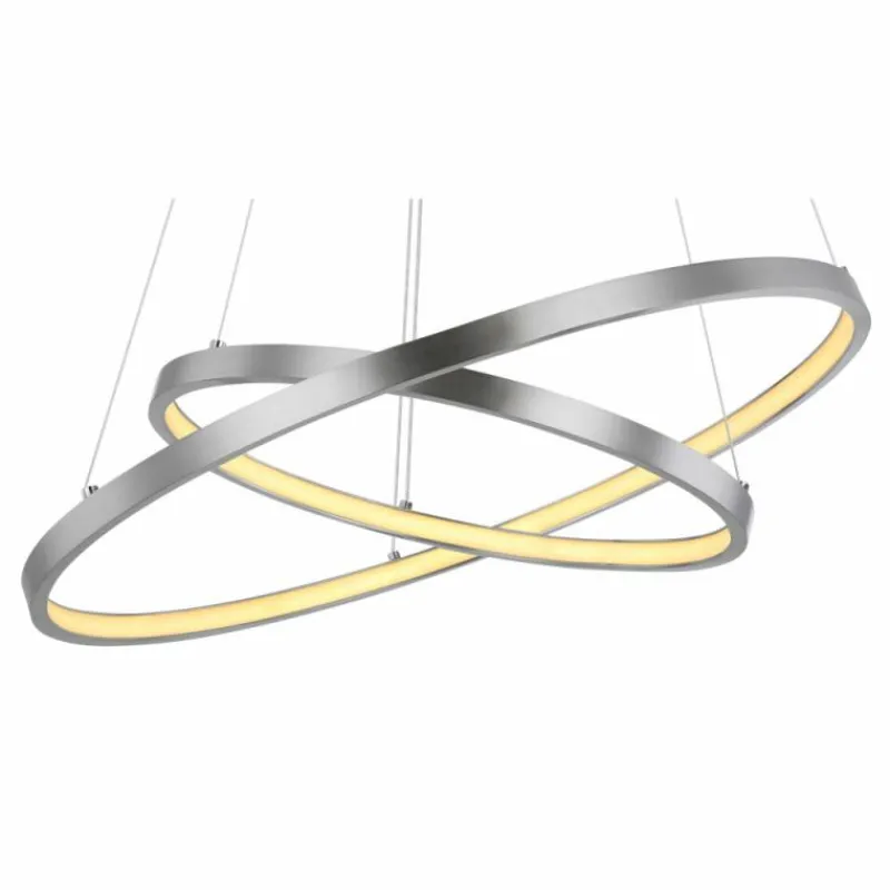 Luminaires Globo Lighting Suspension Globo RALPH LED Nickel mat, 1 lumière* Éclairage Led