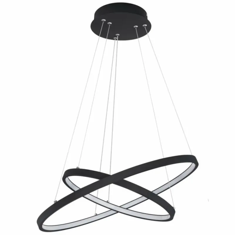 Luminaires Globo Lighting Suspension Globo RALPH LED Noir, 1 lumière* Éclairage Led