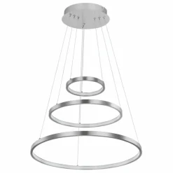 Luminaires Globo Lighting Suspension Globo RALPH LED Nickel mat, 1 lumière* Suspensions