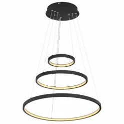 Luminaires Globo Lighting Suspension Globo RALPH LED Noir, 1 lumière* Suspensions