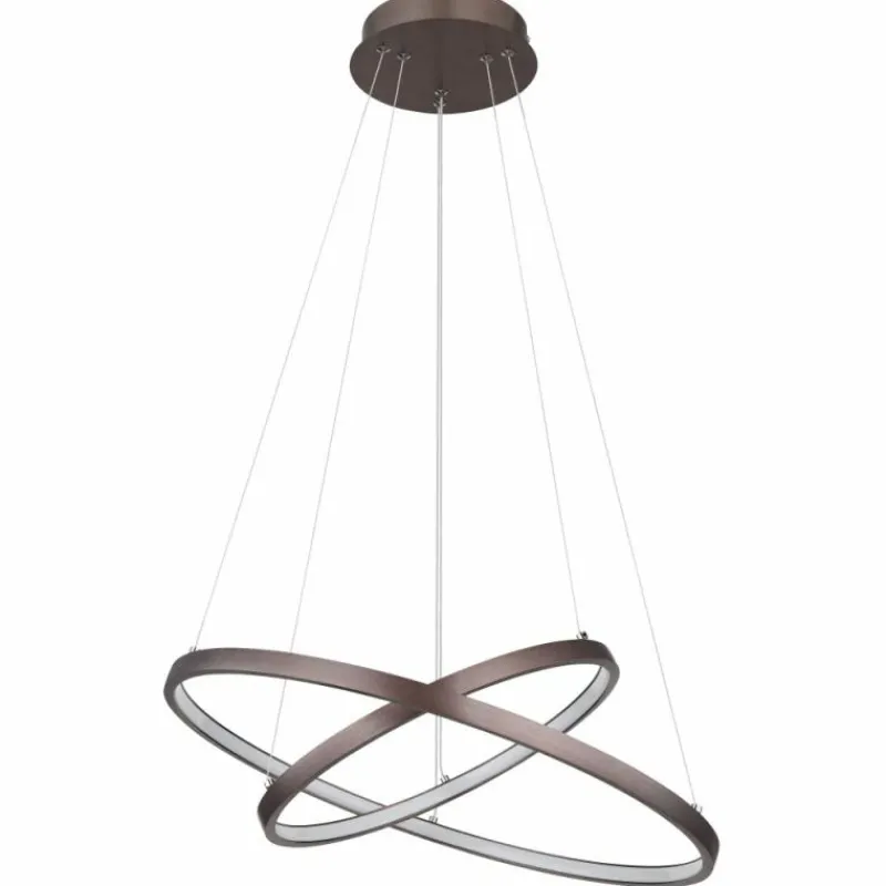 Luminaires Globo Lighting Suspension Globo RALPH LED Moka, 1 lumière* Éclairage Led