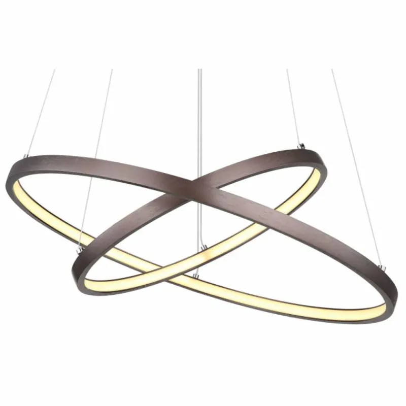 Luminaires Globo Lighting Suspension Globo RALPH LED Moka, 1 lumière* Éclairage Led