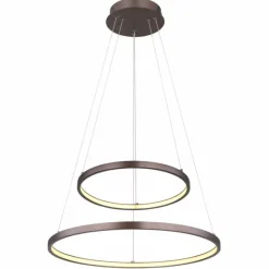 Luminaires Globo Lighting Suspension Globo RALPH LED Moka, 1 lumière* Éclairage Led