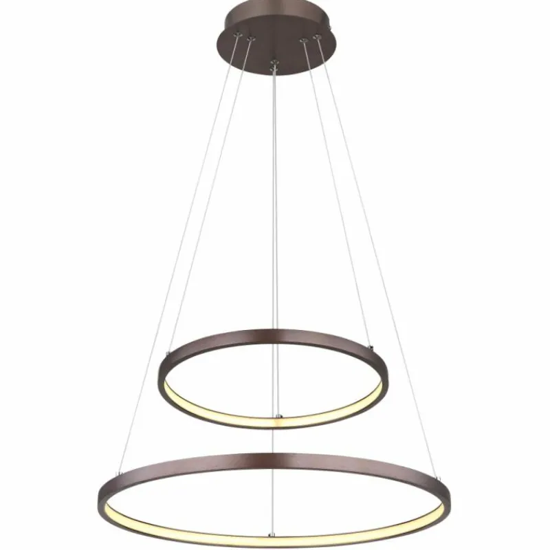 Luminaires Globo Lighting Suspension Globo RALPH LED Moka, 1 lumière* Éclairage Led