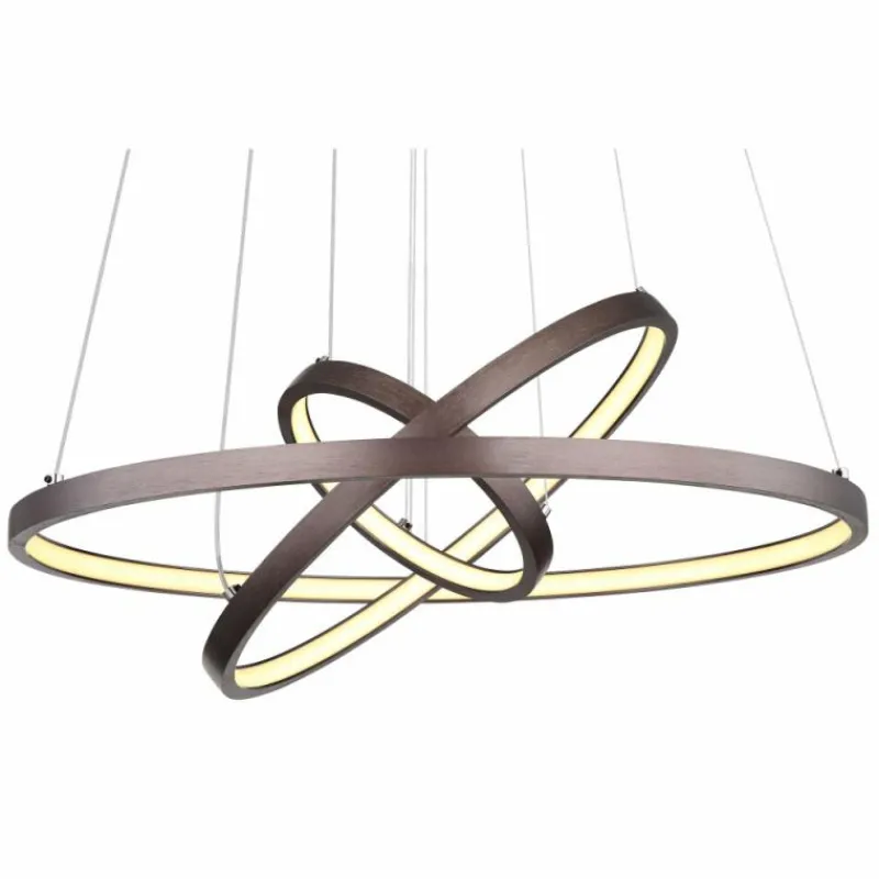 Luminaires Globo Lighting Suspension Globo RALPH LED Moka, 1 lumière* Éclairage Led