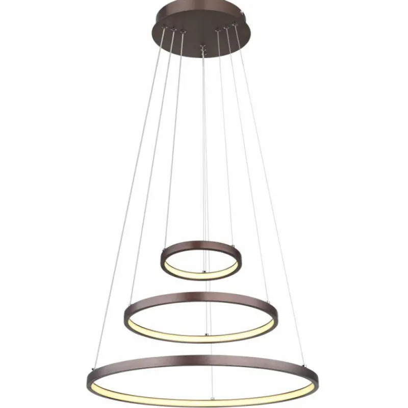 Luminaires Globo Lighting Suspension Globo RALPH LED Moka, 1 lumière* Éclairage Led