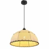 Lampes En Tissu-Luminaires Globo Lighting Suspension Globo REX Noir, 1 lumière