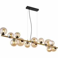 Luminaires Globo Lighting Suspension Globo RIHA LED Noir, 13 lumières