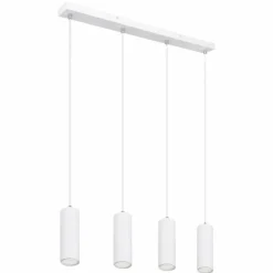 Luminaires Globo Lighting Suspension Globo ROBBY Blanc, 4 lumières* Suspensions