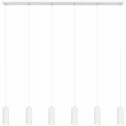 Luminaires Globo Lighting Suspension Globo ROBBY Blanc, 6 lumières* Suspensions