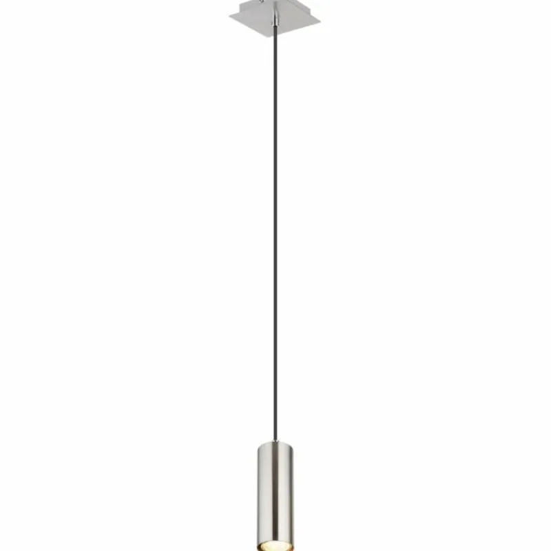 Luminaires Globo Lighting Suspension Globo ROBBY Chrome, Nickel mat, 1 lumière* Suspensions