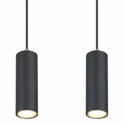 Luminaires Globo Lighting Suspension Globo ROBBY Noir, 4 lumières* Suspensions