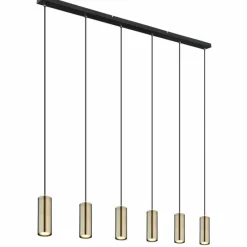 Luminaires Globo Lighting Suspension Globo ROBBY Noir, 6 lumières* Suspensions