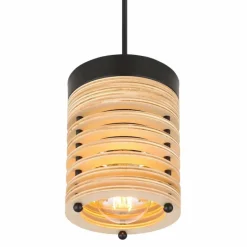 Luminaires Scandinaves-Luminaires Globo Lighting Suspension Globo RUTH Noir, 1 lumière