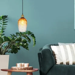 Luminaires Globo Lighting Suspension Globo SALVY Noir, 1 lumière