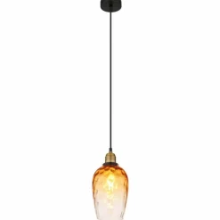 Luminaires Globo Lighting Suspension Globo SALVY Noir, 1 lumière