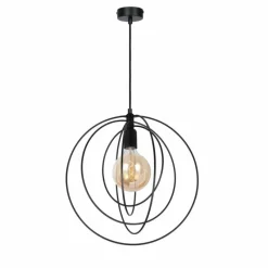 Luminaires Globo Lighting Suspension Globo SARINI Noir, 1 lumière* Suspensions