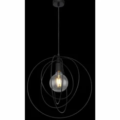 Luminaires Globo Lighting Suspension Globo SARINI Noir, 1 lumière* Suspensions