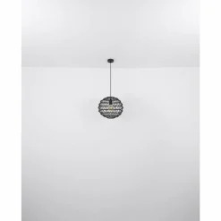 Lampes À Boules-Luminaires Globo Lighting Suspension Globo SENNI Noir, 1 lumière