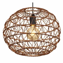 Lampes À Boules-Luminaires Globo Lighting Suspension Globo SENNI Noir, 1 lumière