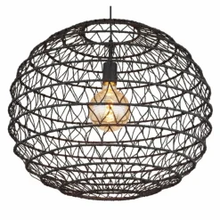 Lampes À Boules-Luminaires Globo Lighting Suspension Globo SENNI Noir, 1 lumière