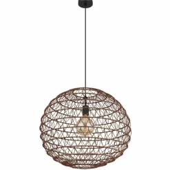 Lampes À Boules-Luminaires Globo Lighting Suspension Globo SENNI Noir, 1 lumière