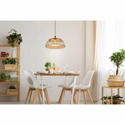 Style Boho-Chic-Luminaires Globo Lighting Suspension Globo STRAHLER Noir, 1 lumière