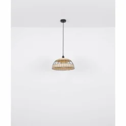 Style Boho-Chic-Luminaires Globo Lighting Suspension Globo STRAHLER Noir, 1 lumière